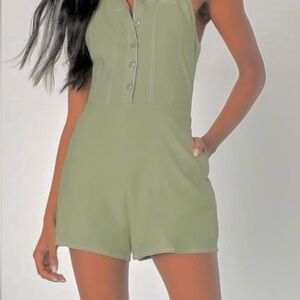 Lulu's Olive Green Jumpsuit